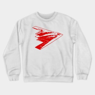 Northrop Grumman B-2 Spirit - Red Design Crewneck Sweatshirt